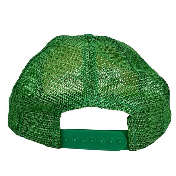 Vintage Las Vegas Trucker Hat Kelly Green Adjustable Retro Mesh Embroidered - Picture 3 of 12